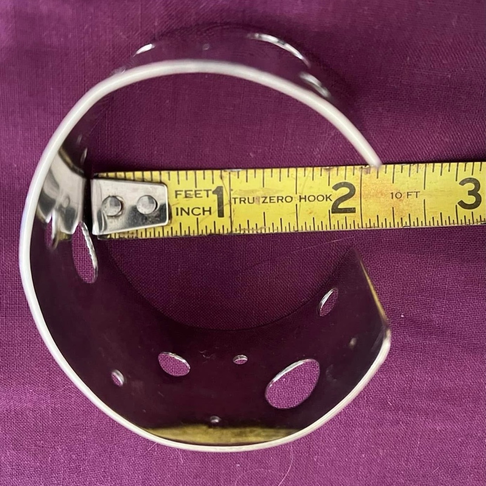 Sterling Silver Sunburst Cutout Cuff Bracelet - Substantial Shiny Silver - Picture 5 of 7